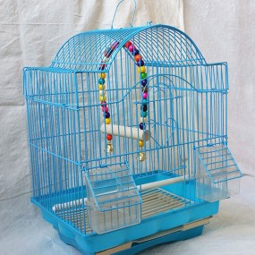 Pet Bird Cage Supplier - Cute Blue Pink Breeding Metal