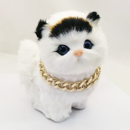 Dog Collar Supplier - Metal PU Chain Small Medium Cats