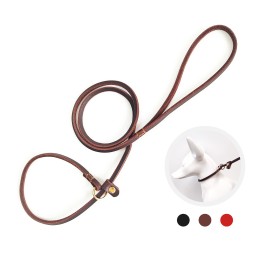 Pet Training Leash Manufacturer - 6mm Impact Cowhide Explosion-Proof