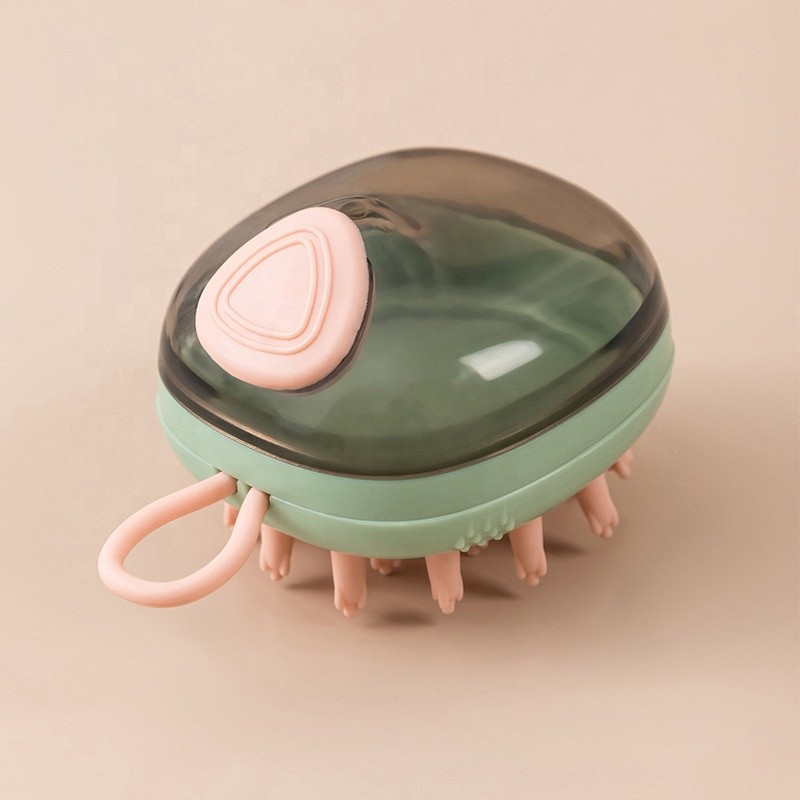 Pet Massage Brush Supplier - Rubber Scrubber Shower Gel Dispenser