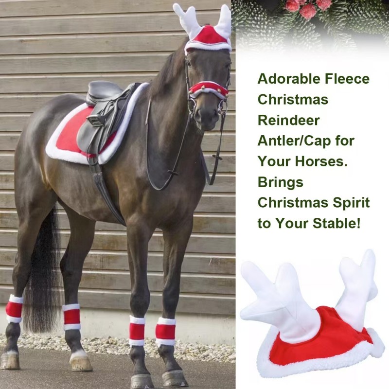 Horse Hat Supplier - Luxury Christmas Festive Red Warmers