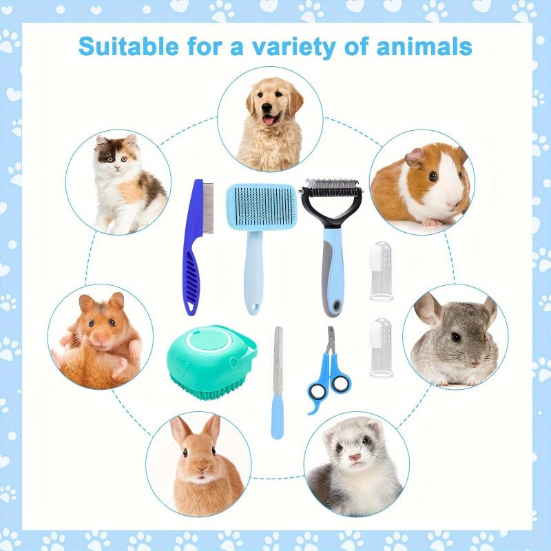 Pet Grooming Set Manufacturer - Nail Clippers Flea Combs Brushes