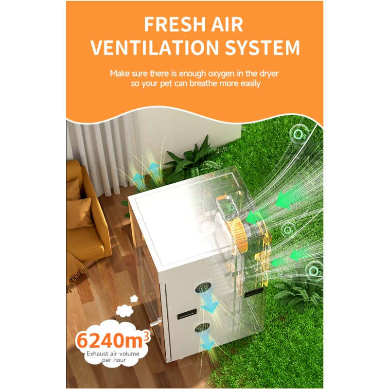Pet Dryer Box Manufacturer - 300L Ultra Quiet Smart 360° Efficient