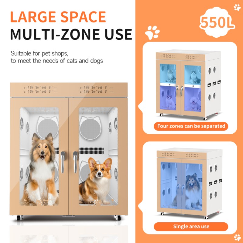 Professional Pet Dryer Manufacturer - 550L Adjustable Speed Temperature Timer