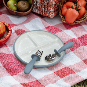 Ceramic Kids Plates Manufacturer - Porcelain Suction Silicone Sleeve