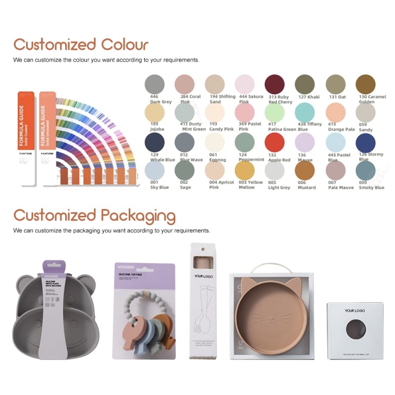 Ceramic Feeding Plate Manufacturer - Divided Silicone Suction Sleeve