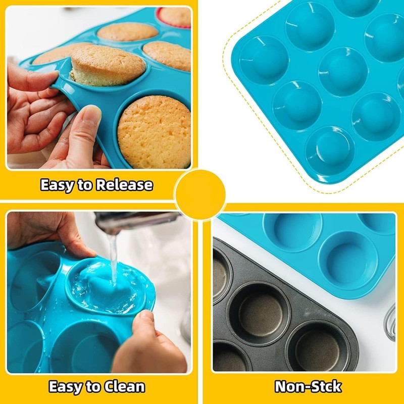 Whoopie Pie Pan Factory - 6-Cavity Non-Stick Corn Bread