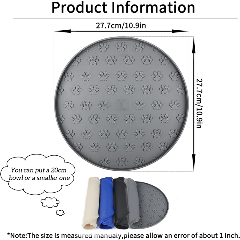 Pet Feeding Mat Supplier - 40x30cm Water Ripple Non-Slip