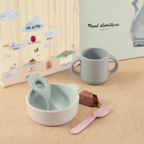 Baby Feeding Set Supplier - Food Grade Silicone Utensils Bibs