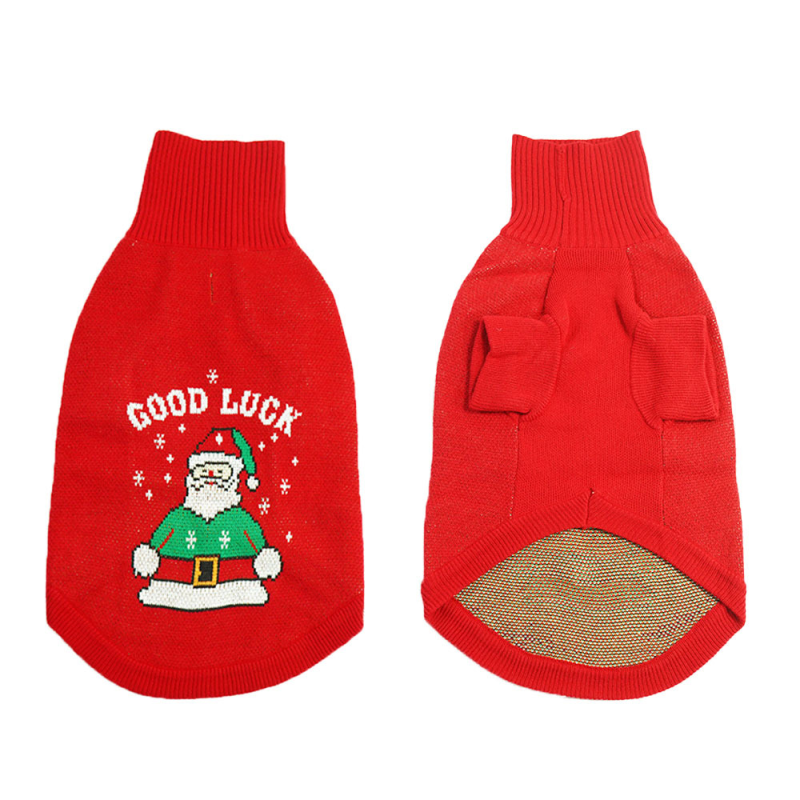 Dog Sweater Manufacturer - Thickened Cartoon Leashable Knitwear for Large Dogs