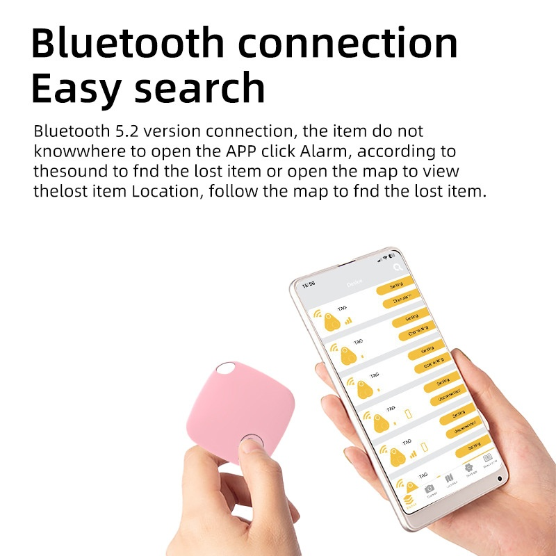 Wireless Tracker Factory - Diamond-Shaped Low Power Locator Tag IOS Android