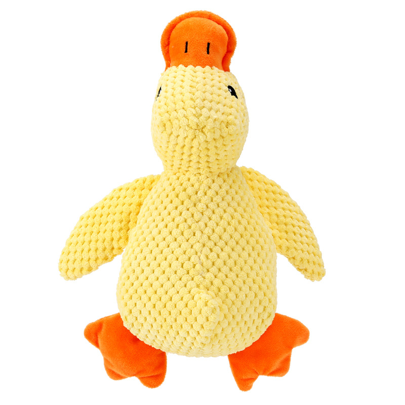 Plush Squeaky Dog Toy Factory - Self-Entertainment Yellow Duck Chew-Resistant
