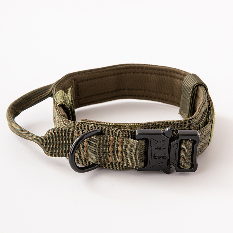 Dog Collar Set Supplier - Durable Tactical Nylon Adjustable Anti-Pull Training