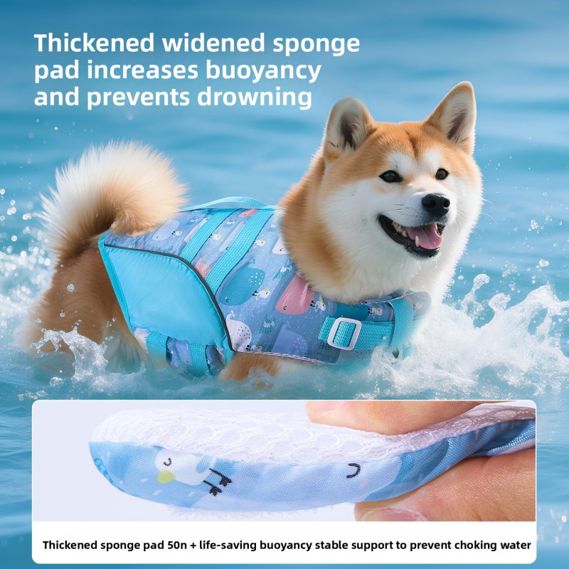 Dog Life Jacket Factory - Oxford Fabric Cartoon Style Summer Swimming Suit