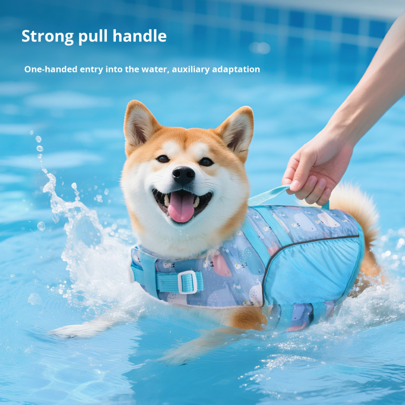 Dog Life Jacket Factory - Oxford Fabric Cartoon Style Summer Swimming Suit