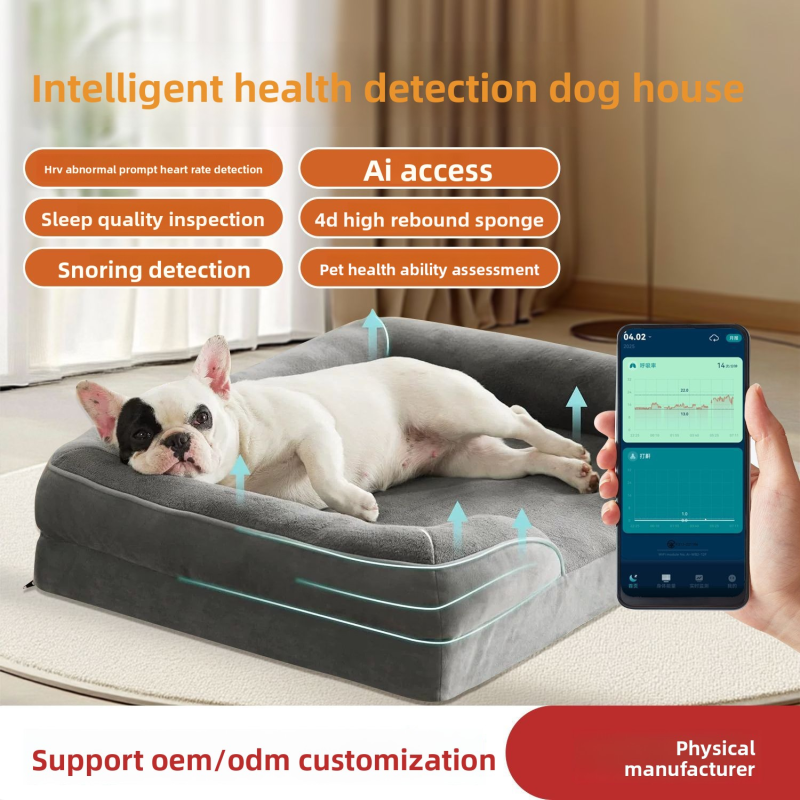 Smart Dog Bed Manufacturer - Health Monitoring HRV Sleep Emotion Tracker