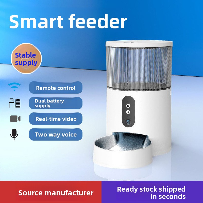 Smart Pet Feeder Factory - WiFi App Controlled with Stainless Bowl Option