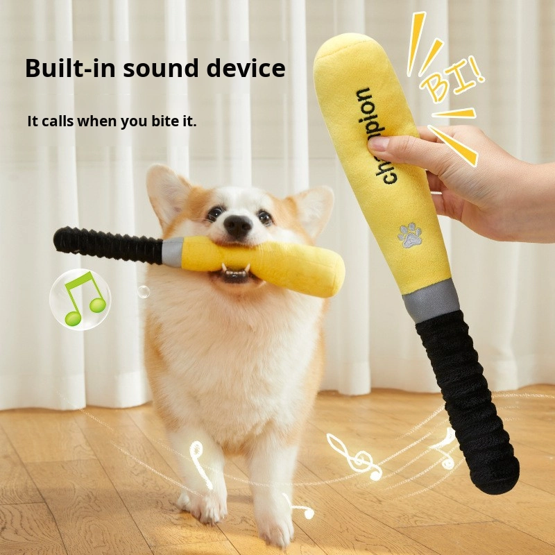 Plush Baseball Bat Toy Factory - Interactive Eco-Friendly Educational Chew Toy