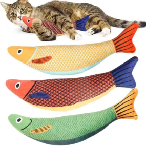 Catnip Linen Fish Toy Supplier - Durable Interactive Chewing and Scratching