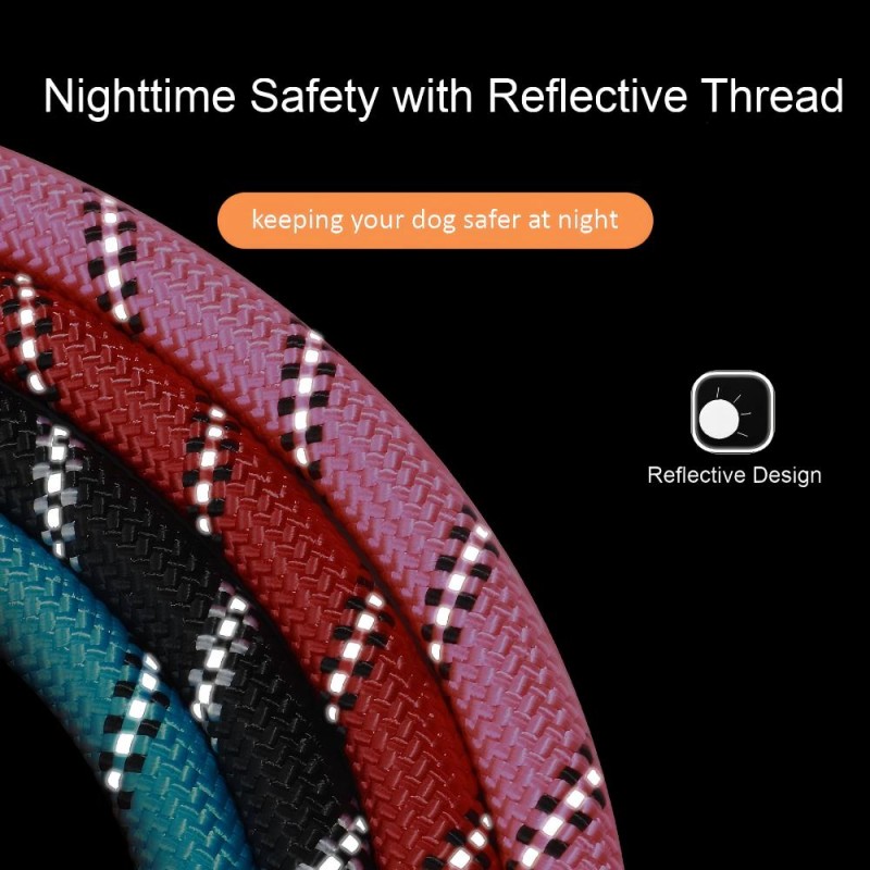 Dog Leash Manufacturer - Wholesale Nylon Reflective Dual Handle Heavy Duty