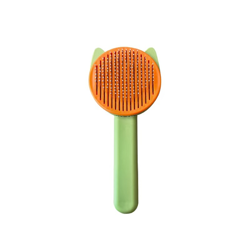 Pet Grooming Comb Manufacturer - Self-Cleaning Plastic Hair Removal Massage Brush