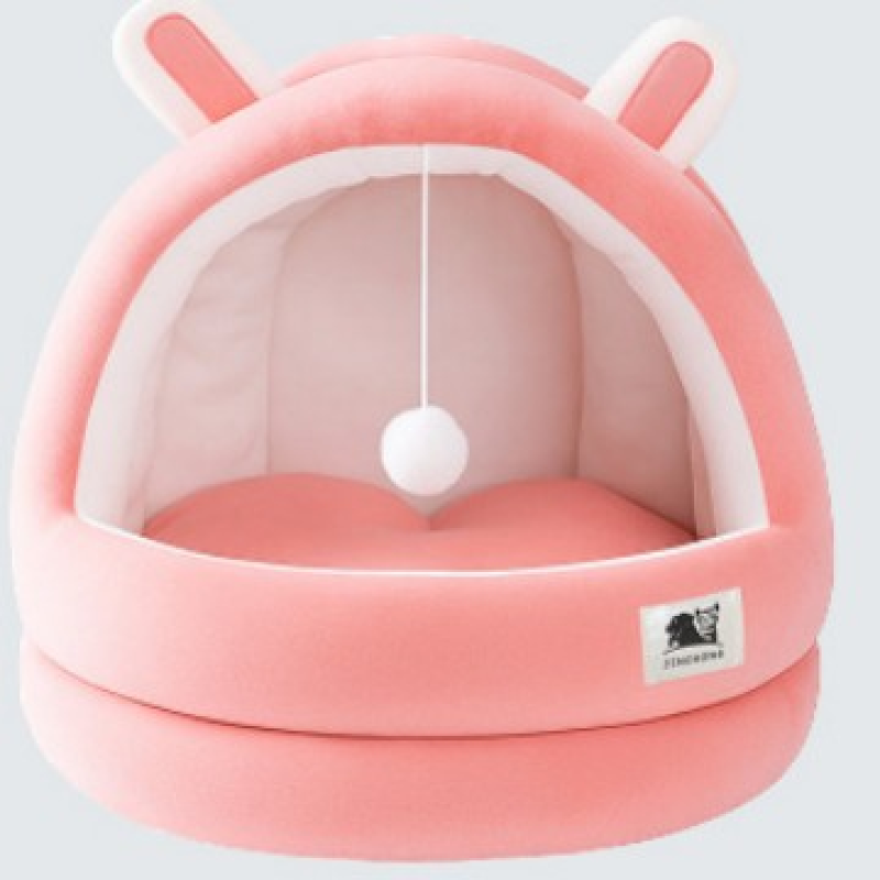 Cat Bed Supplier - Winter Warm Semi-Enclosed All-Season Mat Solid Pattern