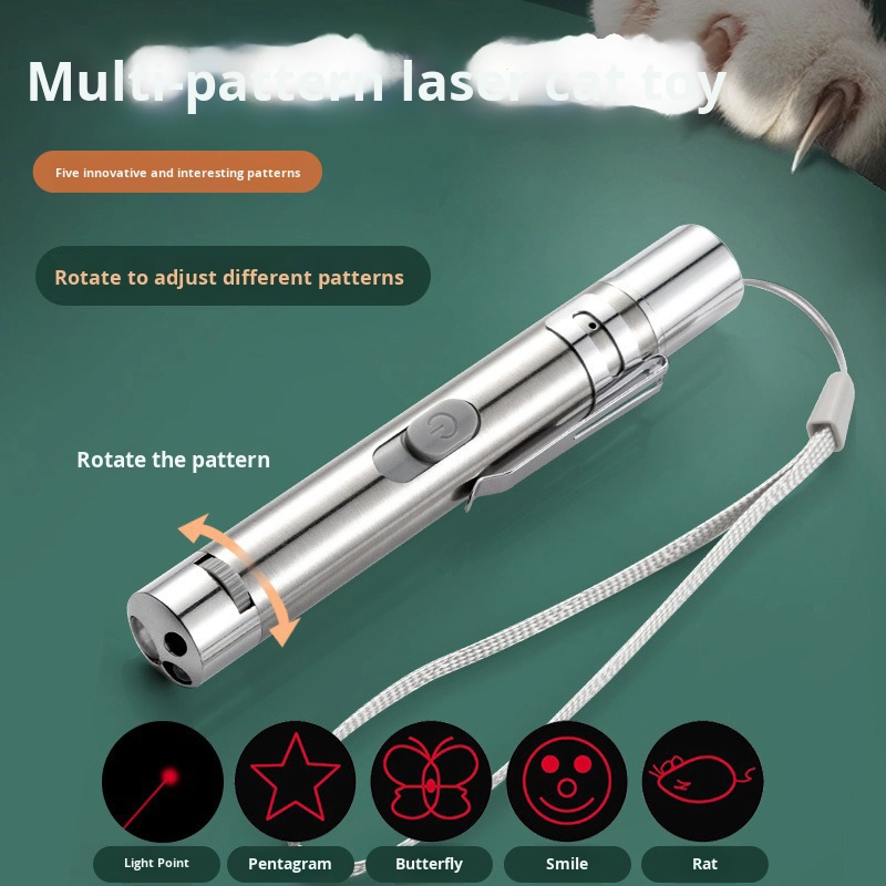 Cat Laser Pointer Factory - USB Rechargeable Infrared Multi Pattern Stainless