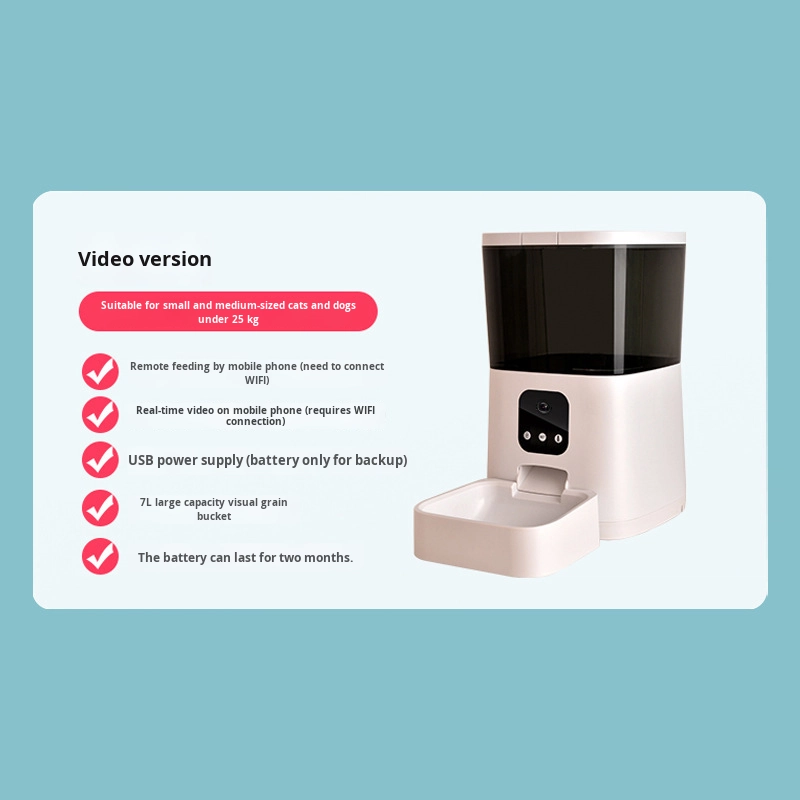 WiFi Video Feeder Factory - Pet Smart Remote Timed Eco Friendly Voice Control