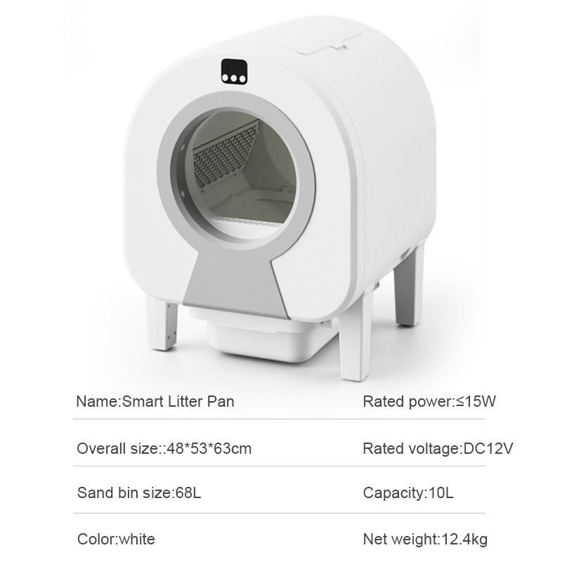 Automatic Cat Litter Box Manufacturer - OEM 68L Extra Large App Control Self Cleaning