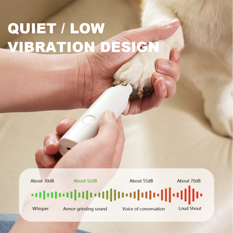 Pet Nail Grinder Factory - High Quality USB Rechargeable Cordless Electric