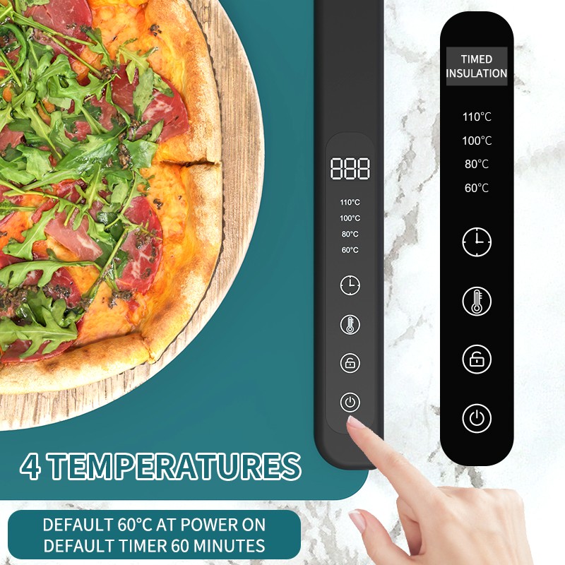 Food Warming Mat Factory - Portable Silicone Heating Adjustable Temperature Pad