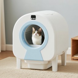 Smart Cat Litter Box Supplier - New Generation 68L Safety Anti-Pinch Fully Enclosed