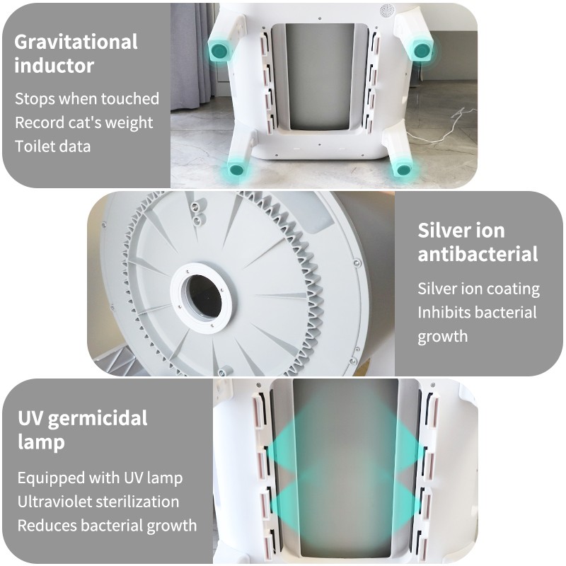 Self Cleaning Litter Box Supplier - Hot Electric Basin App Control Low Noise