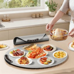 Electric Heating Tray Factory - Multi-Functional Round Collapsible Digital Control