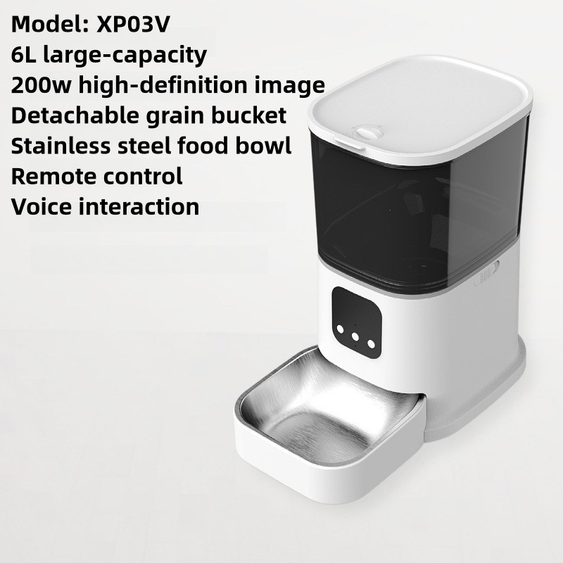 Smart Pet Feeder Factory - 6L Dry Food Dispenser Wifi App Remote Camera