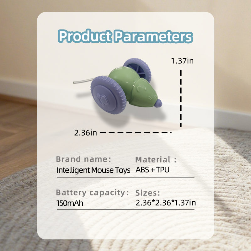 Smart Cat Toy Factory - Interactive Self-Moving Electric Mouse USB Powered