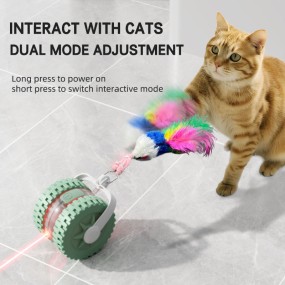 Interactive Cat Toy Factory - Wholesale Electric Laser Infrared with Feather Tail
