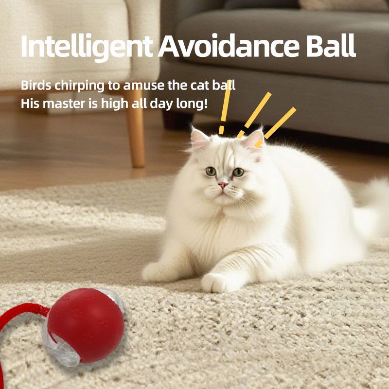 Smart Cat Toy Supplier - Wholesale Automatic Rolling Ball with Tail Rechargeable