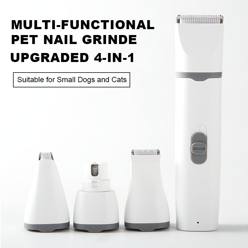 Pet Hair Trimmer Supplier - Hot Sale 4 in 1 USB Rechargeable Low Noise Kit