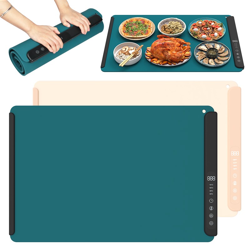 Food Warming Mat Factory - Portable Silicone Heating Adjustable Temperature Pad