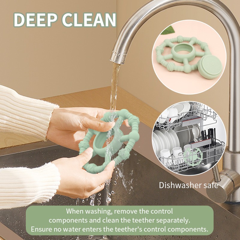 Baby Teether Supplier - New Design Silicone Electric Sensory Food Grade Vibrating