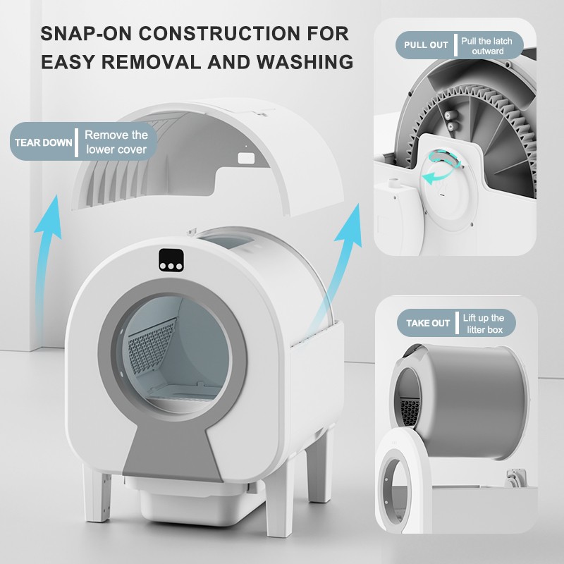 Automatic Cat Toilet Factory - Selling New App Control No Smell Fully Automatic