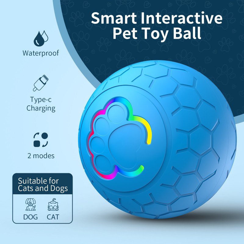 Pet Toy Ball Manufacturer - Wholesale USB Chargeable LED Light Movement Playing