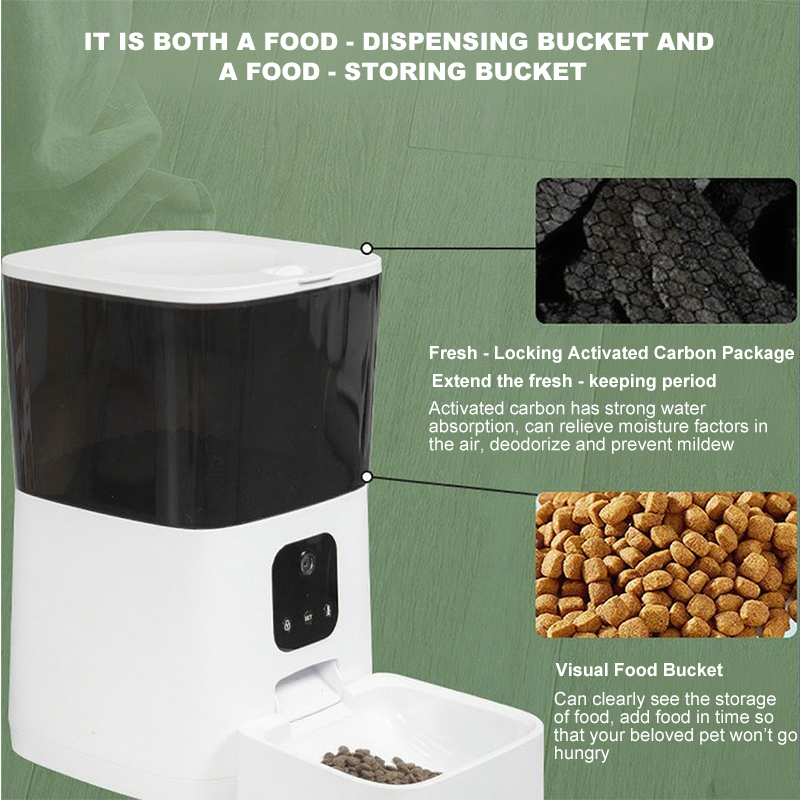 Smart Pet Feeder Manufacturer - Hot Sale Wireless Dual Power WiFi App Control