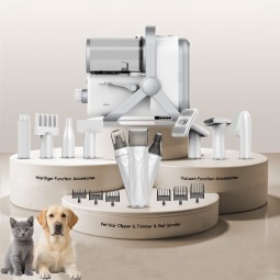 Pet Vacuum Cleaner Supplier - All-In-One Portable Battery Powered Low Noise Grooming