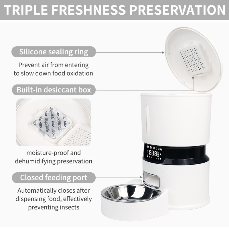 Automatic Pet Feeder Supplier - App Remote Control 4L Wifi Camera Smart