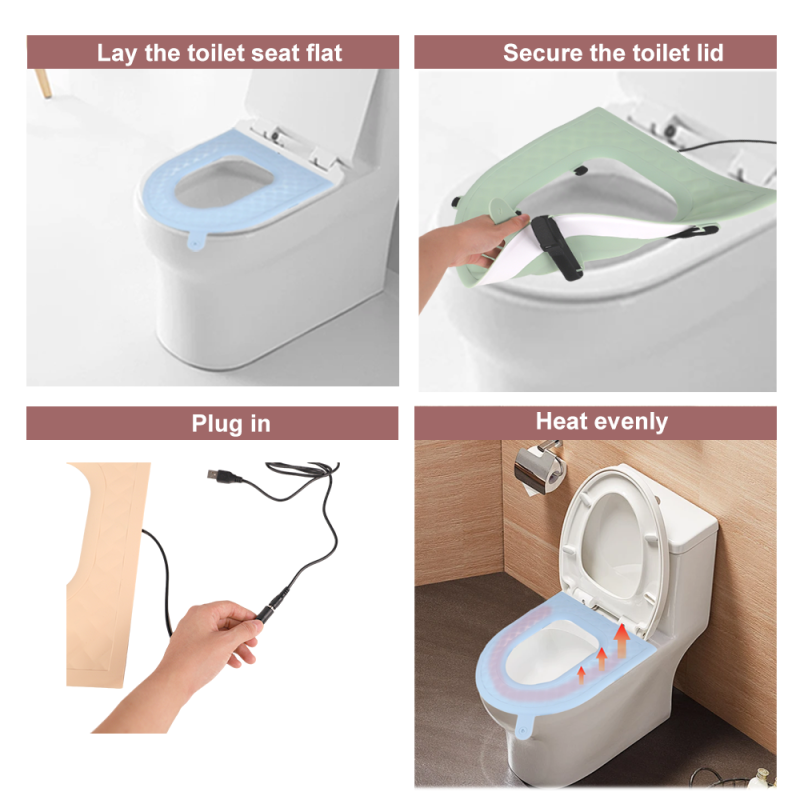 Electric Toilet Seat Supplier - Portable Washable Smart Temperature Control Silicone