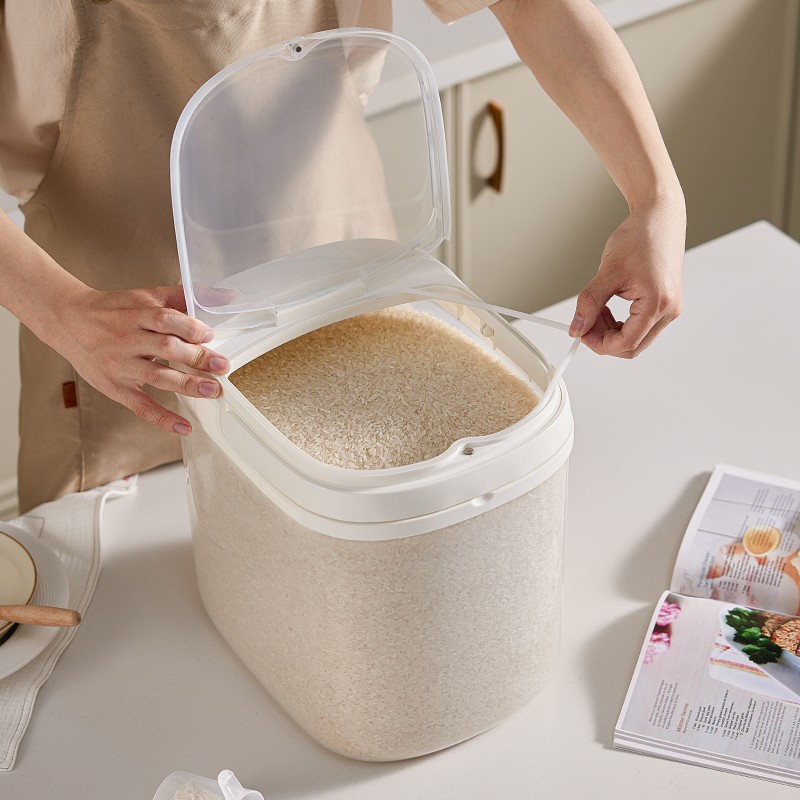 Food Storage Container Manufacturer - Clear Airtight Kitchen Cereal Grain Dispenser