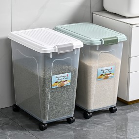 Food Storage Box Manufacturer - Large Capacity 40L Rice Bucket 30kg Sealed