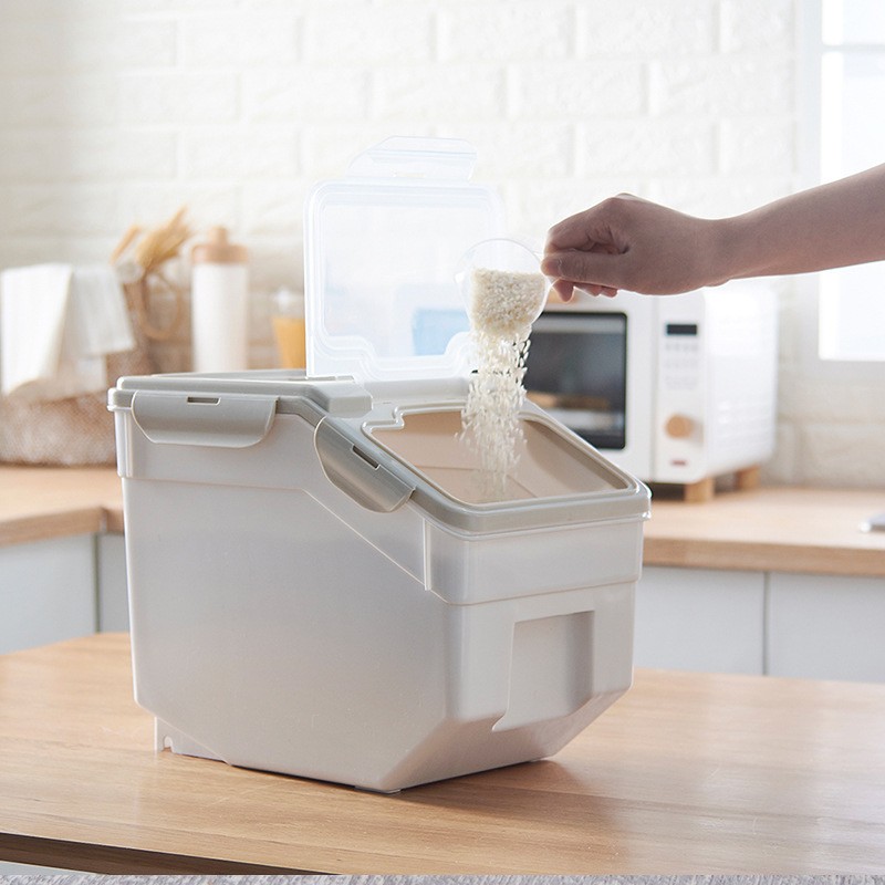 Rice Container Supplier - 10kg Wholesale Kitchen Plastic Pet Food Storage